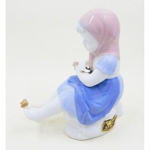 Girl With Butterfly Figurine Gerold Porzellan E & R Western Germany 7893